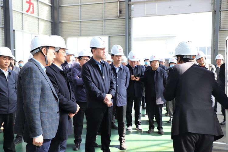 The delegation from Xinmi City, accompanied by relevant leaders of Gongyi City, visited our company